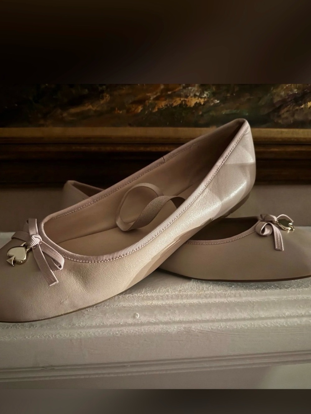 Kate Spade NWOT nude ballet flats $165 retail size 11